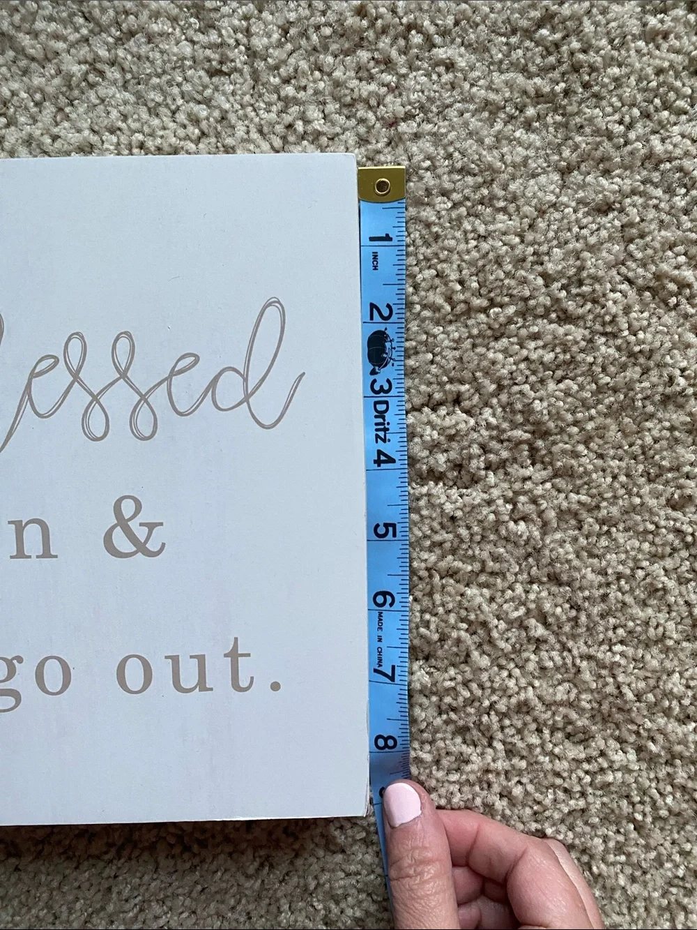Hobby Lobby Beige and White Inspirational Wall Sign